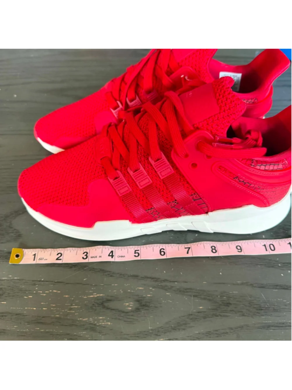 Men's Adidas EQT ADV Sneakers Red and White Size 9